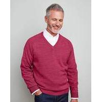 williams brown v neck jumper long