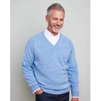 williams brown v neck jumper long