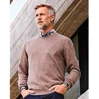 WILLIAMS & BROWN Wool Mix V Neck Jumper