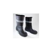 Winter boots with warm lining and reflector, black, size 6
