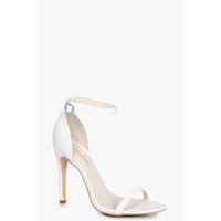 Wide Fit Two Part Sandal - white