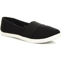 Wishot Czarne Slip ON Z Gum? women\'s Shoes (Trainers) in black