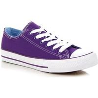 Wishot Fioletowe Sznurowane women\'s Shoes (Trainers) in purple
