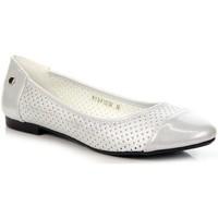 Wishot Srebrne A?urowe women\'s Shoes (Pumps / Ballerinas) in Silver