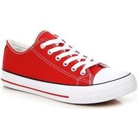 Wishot Czerwone Pó?trampki women\'s Shoes (Trainers) in red