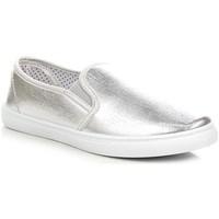 Wishot Srebrne Slip ON women\'s Shoes (Trainers) in Silver