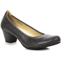 wishot szare na obcasie poyskujce womens court shoes in grey