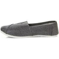 Wishot Szare Slip ON Po?yskuj?ce Tomsy women\'s Shoes (Trainers) in grey