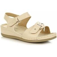 wishot beowe komfortowe womens sandals in beige