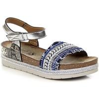 wishot granatowosrebrne espadryle womens sandals in multicolour