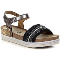 Wishot Czarnobr?zowe Espadryle women\'s Sandals in black