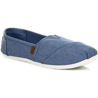Wishot Niebieskie Slip ON Tomsy women\'s Shoes (Trainers) in blue