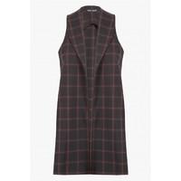 winter check sleeveless jkt