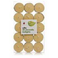 Wilko Citronella Tealight 30pk