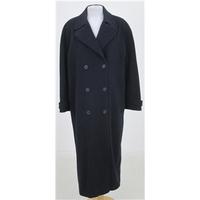 windsmoor size 10 navy blue long coat