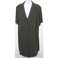 Windsmoor, size 20 green pinstripe skirt suit