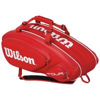 wilson tour v 9 racket bag red