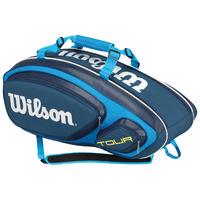 wilson tour v 9 racket bag blue