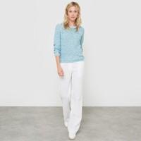 wide leg linencotton trousers with belt