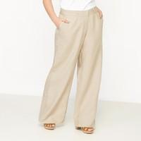 Wide Leg Trousers in 100% Linen