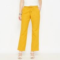 Wide Leg, Linen Rich Trousers