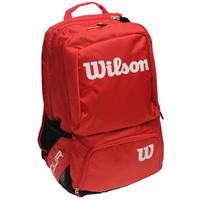 wilson tour red backpack medium