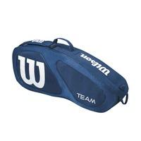 wilson team ii 3 racket bag navy