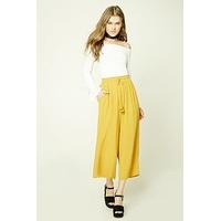 Wide-Leg Drawstring Trousers