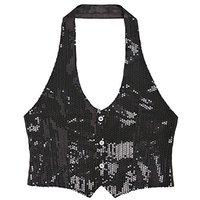 widmann 9094c sequins vest for women ml