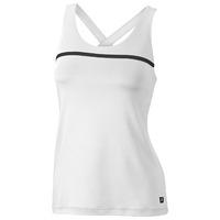 Wilson Team Ladies Tank Top - White/Black, XS