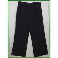 Windsmoor - Size: 10 - Dark purple - Silk/Linen Trousers