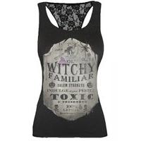 Witchy Familiar Racerback Lace Top - Size: XL