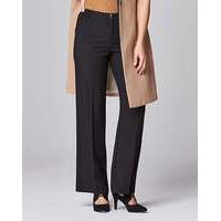 wide leg bi stretch trousers short