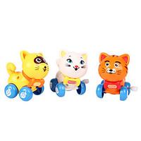 Wind-up Toy Novelty Toy Toys Novelty Cat Plastic White Yellow Orange For Boys For Girls Random Color