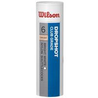 Wilson Dropshot Shuttlecocks - Tube of 6 - White