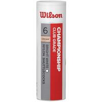 Wilson Championship Shuttlecocks - Tube of 6 - White, Fast