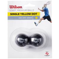 Wilson Staff Yellow Dot Squash Balls - Pack of 2