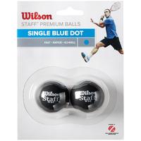 Wilson Staff Blue Dot Squash Balls - Pack of 2