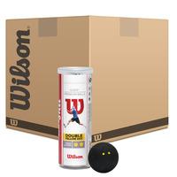 Wilson Staff Double Yellow Dot Squash Balls - 6 Dozen