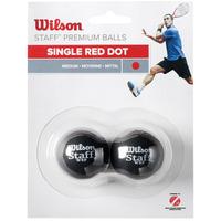 Wilson Staff Red Dot Squash Balls - Pack of 2