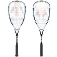 wilson hyper hammer 120 squash racket blue double pack