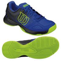 Wilson Kaos Comp Junior Tennis Shoes - Blue/Black, 2 UK