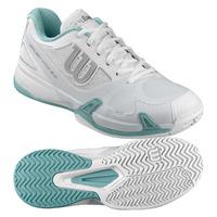 wilson rush pro 20 ladies tennis shoes whitegrey 65 uk