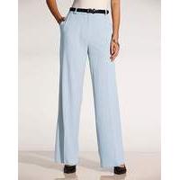 wide leg trousers length 29in