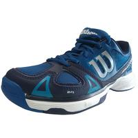 Wilson Rush Pro Junior Tennis Shoes - Blue/White, 1 UK