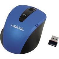 Wireless mouse Optical LogiLink 2.4 GHz wireless optical mouse Mini blue Blue