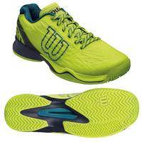 Wilson Kaos Mens Tennis Shoes - Lime/Blue, 9.5 UK