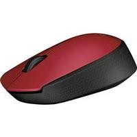 Wireless mouse Optical Logitech M171 Red, Black