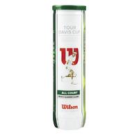 Wilson Tour Davis Cup Tennis Balls 4 Balls Can