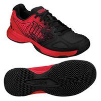 wilson kaos comp junior tennis shoes blackred 55 uk